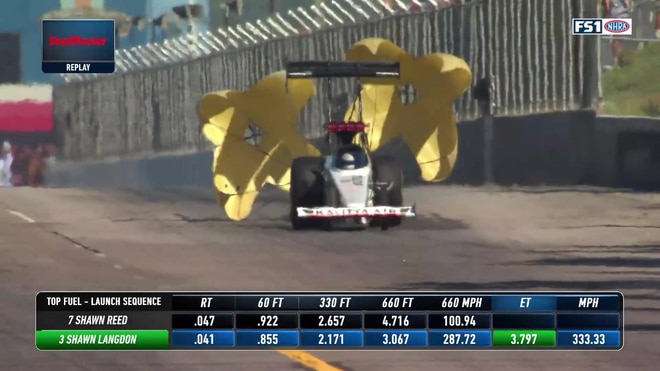 Shawn Langdon defeats Shawn Reed to reach NHRA Top Fuel final