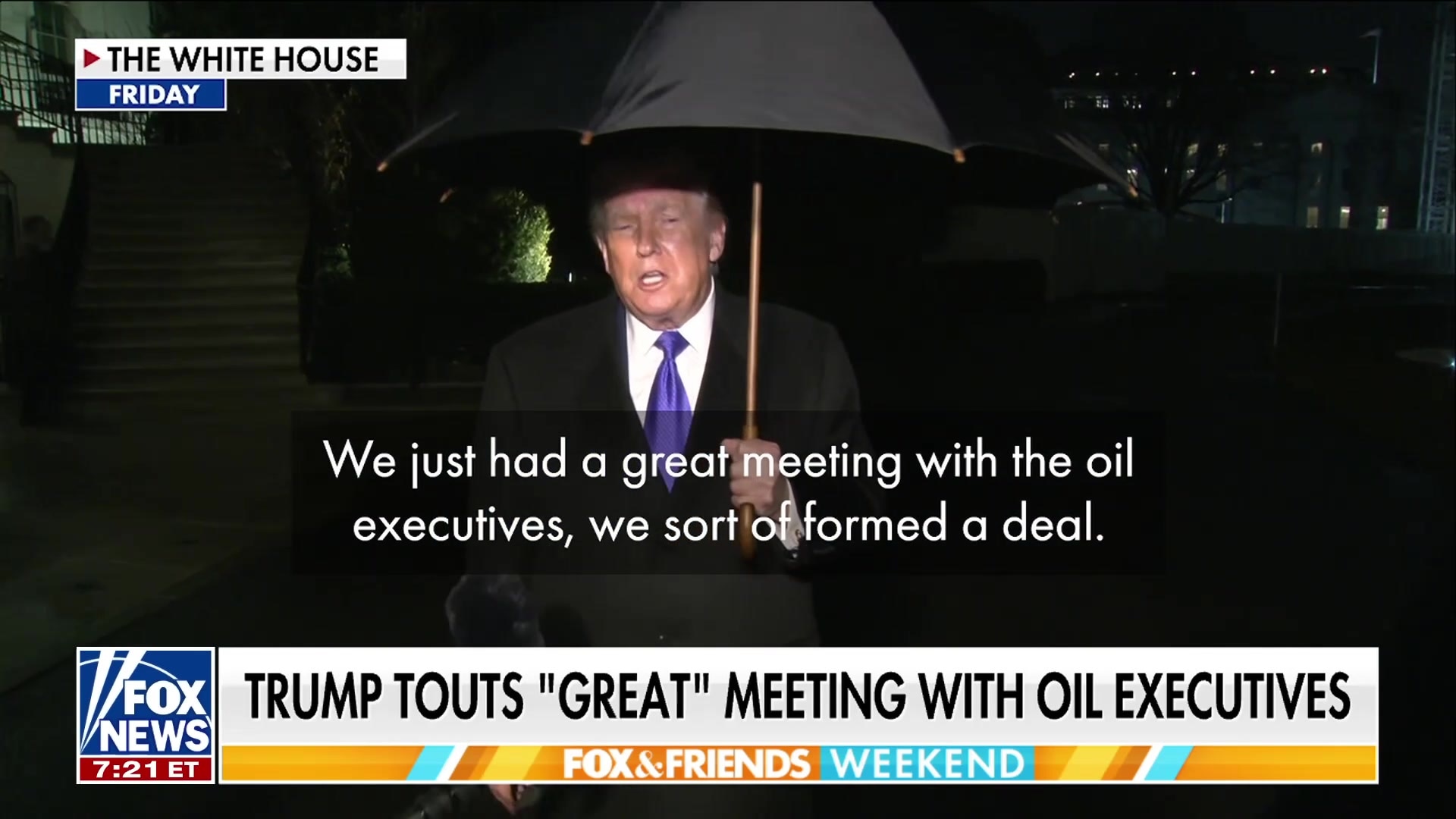 Watch Donald Trump touts 'great' meeting with oil executives Online ...