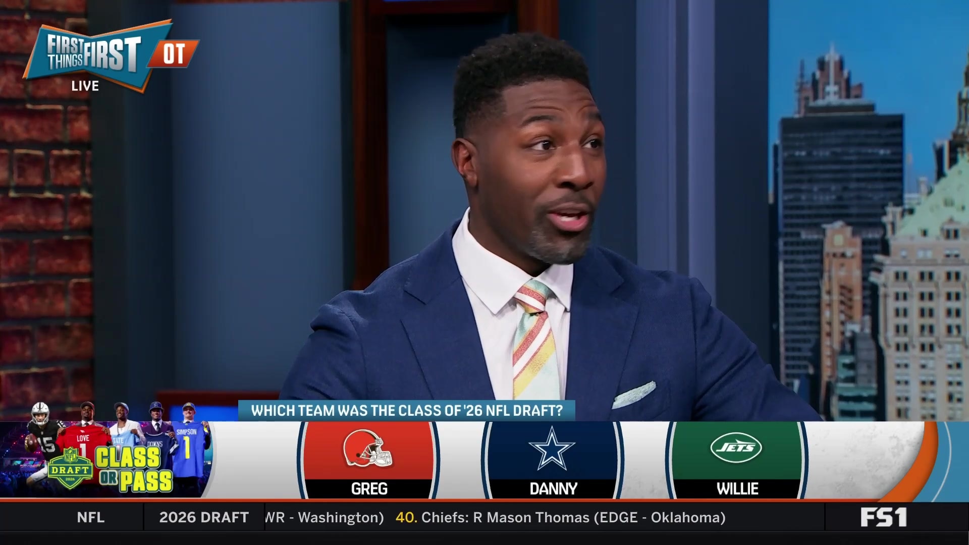 Greg gives Browns' 2026 NFL Draft a 'Class' grade