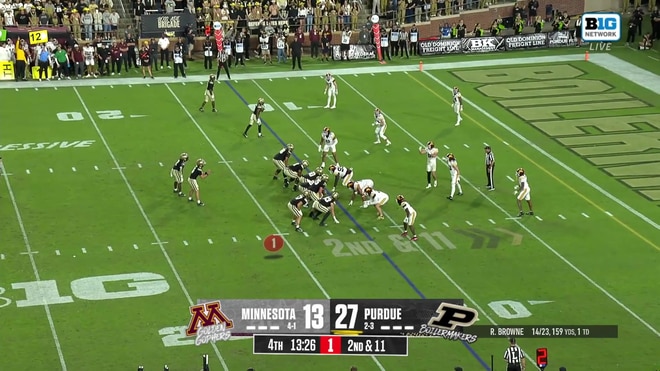 Ryan Browne rushes for a 12-yard touchdown