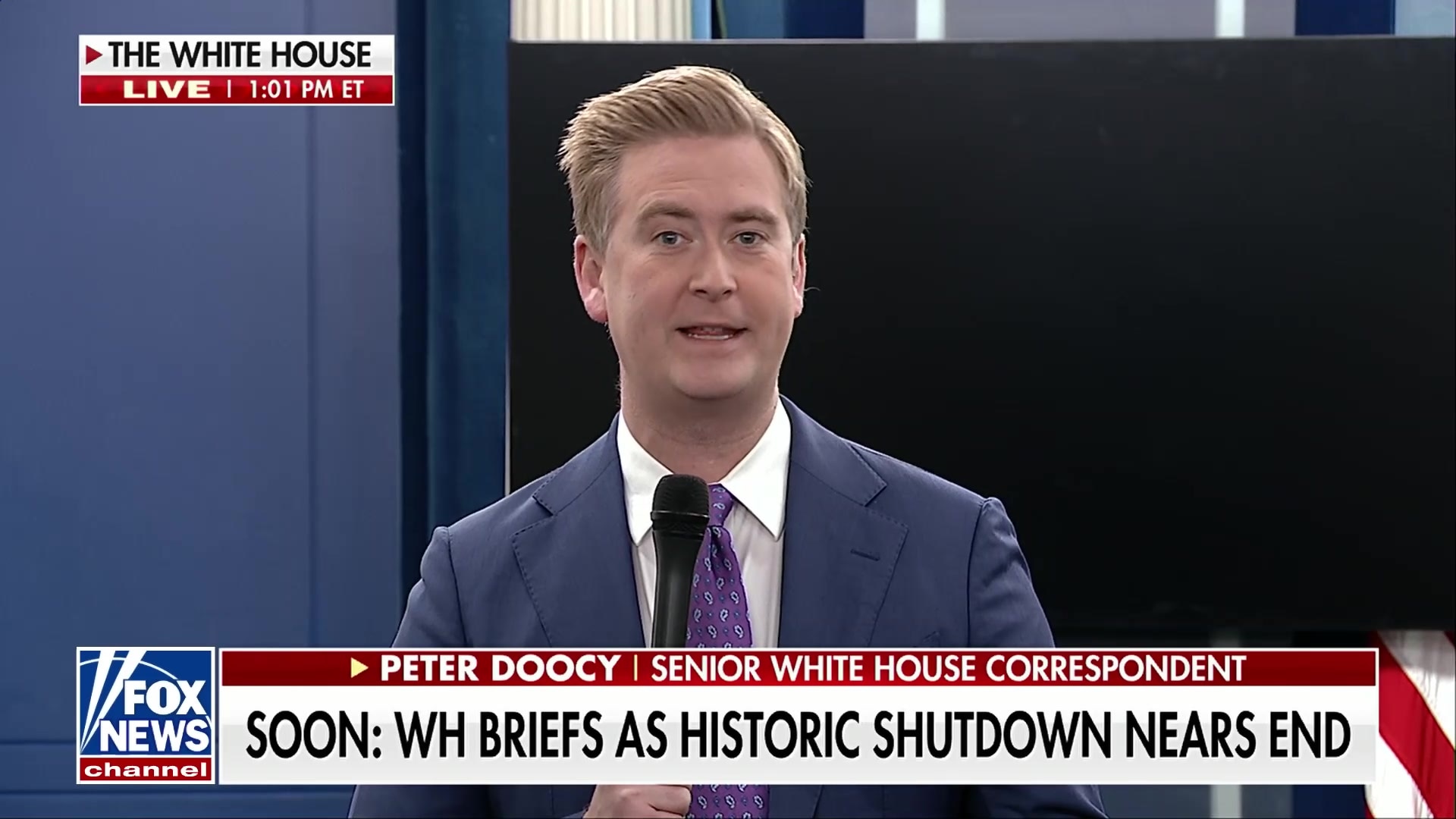 Peter Doocy previews White House briefing on historic shutdown and inflation concerns