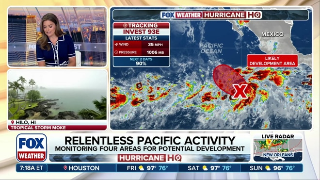 Britta Merwin tracks multiple tropical systems developing in the Pacific