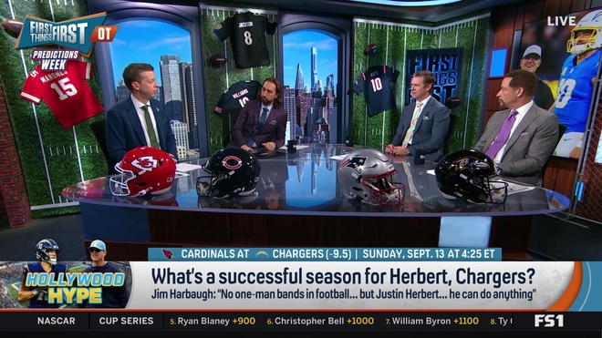 Jim Harbaugh's massive expectations for Justin Herbert