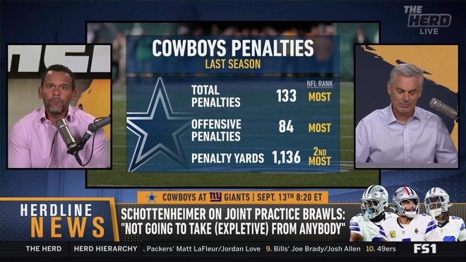 Colin Cowherd reacts to Cowboys and Saints joint practice brawls