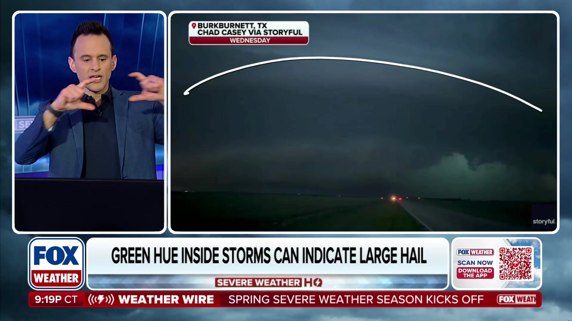 The difference between shelf clouds and wall clouds