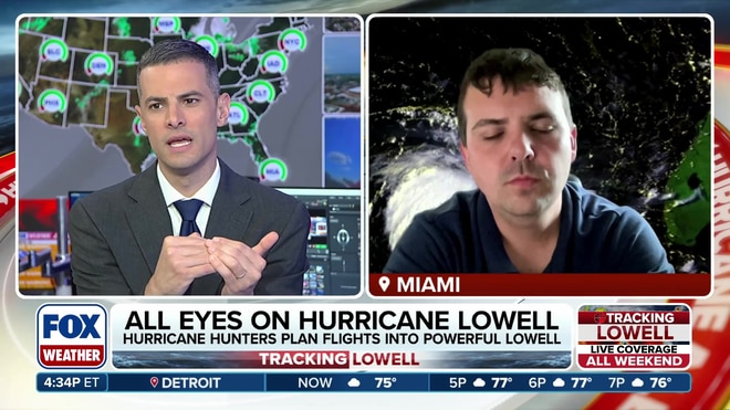 Andy Hazelton analyzes Hurricane Lowell's structure and path near Hawaii