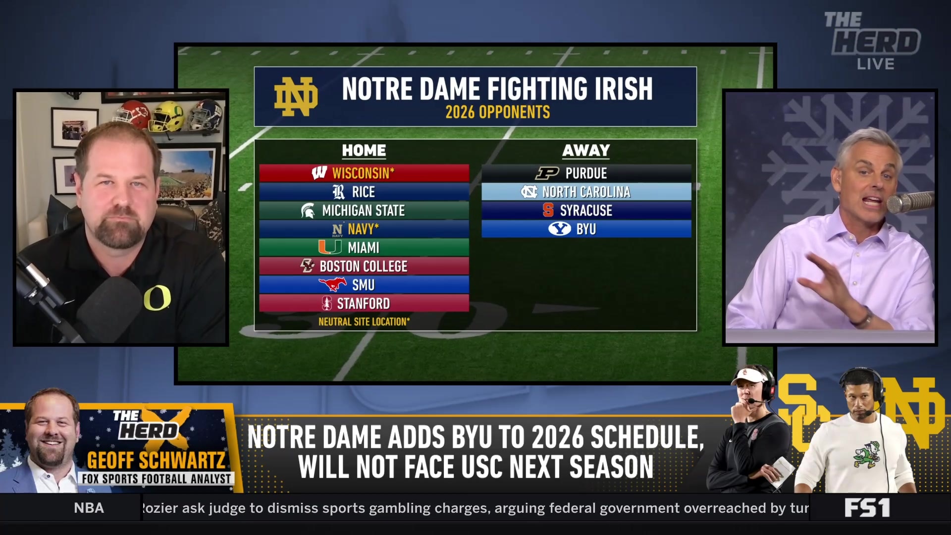 A detailed look at Notre Dame vs. USC's 2026 college football schedules