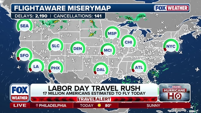 Labor Day travel rush brings high costs and crowds across US
