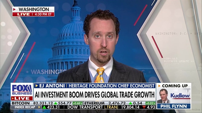 EJ Antoni explains why AI will be a net job creator overall