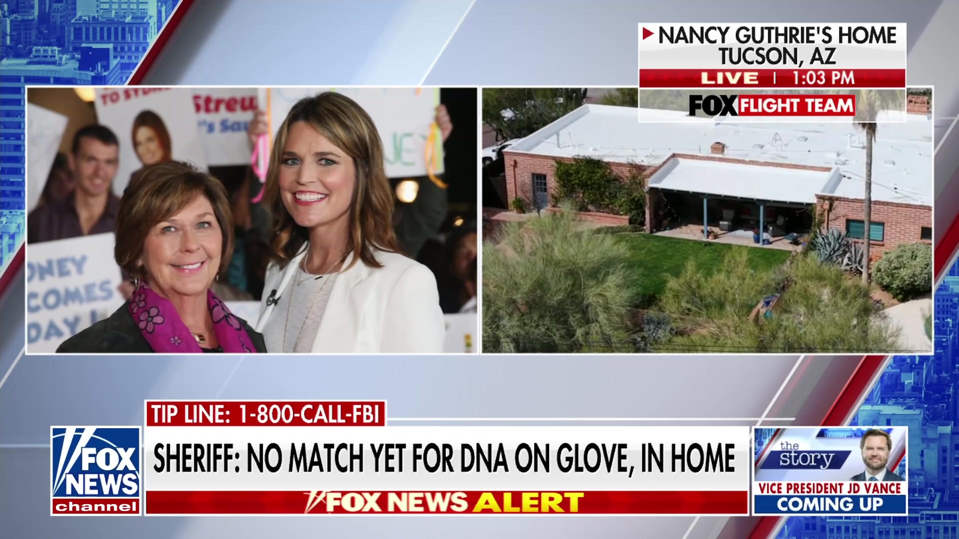 BREAKING: No DNA match found on glove or in Nancy Guthrie's home