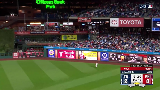 Richie Palacios rips an RBI double to right field
