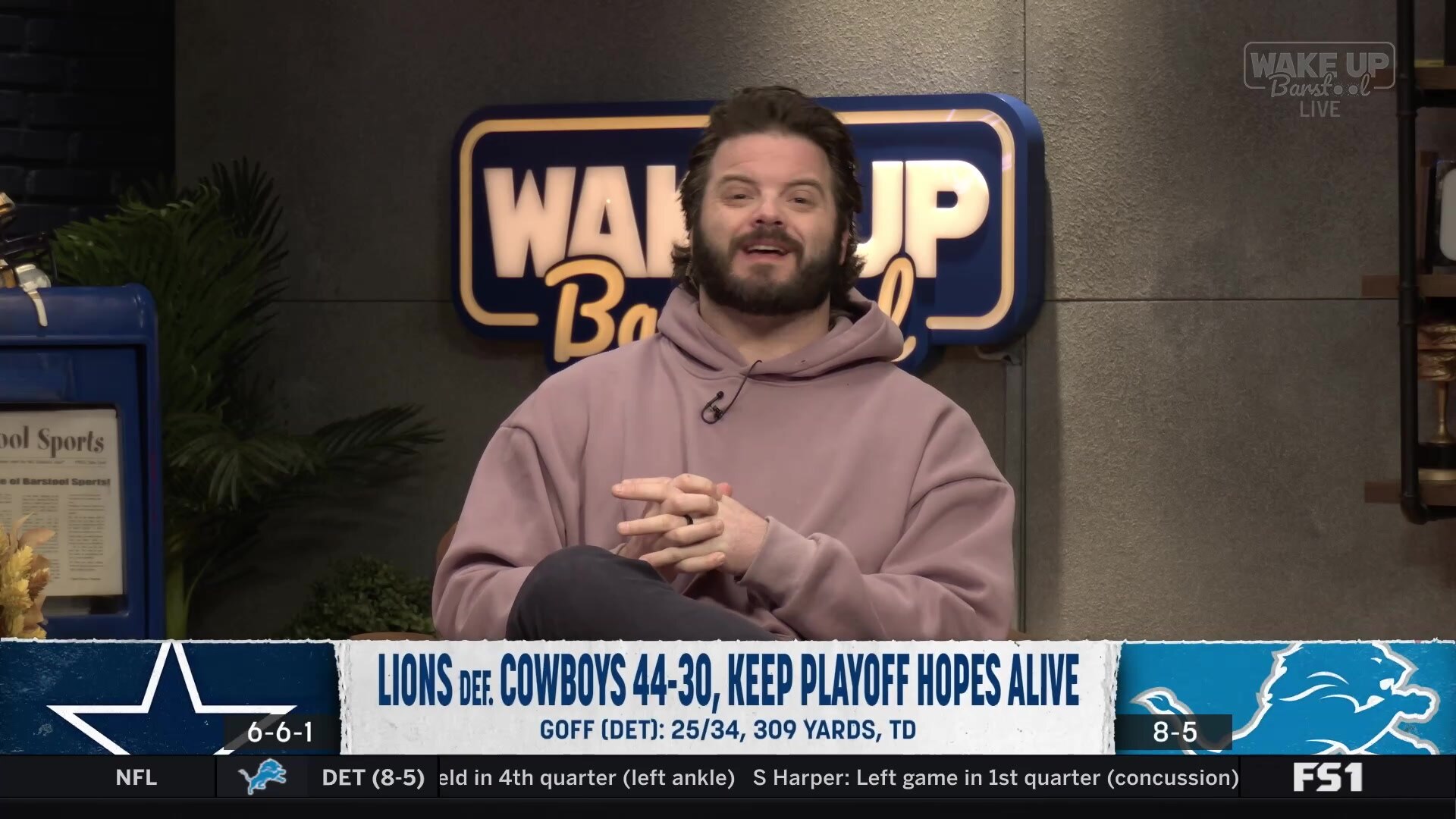 Detroit Lions keep playoff hopes alive against Cowboys