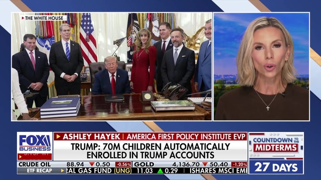 Ashley Hayek praises Trump accounts and tax cut proposals for American families