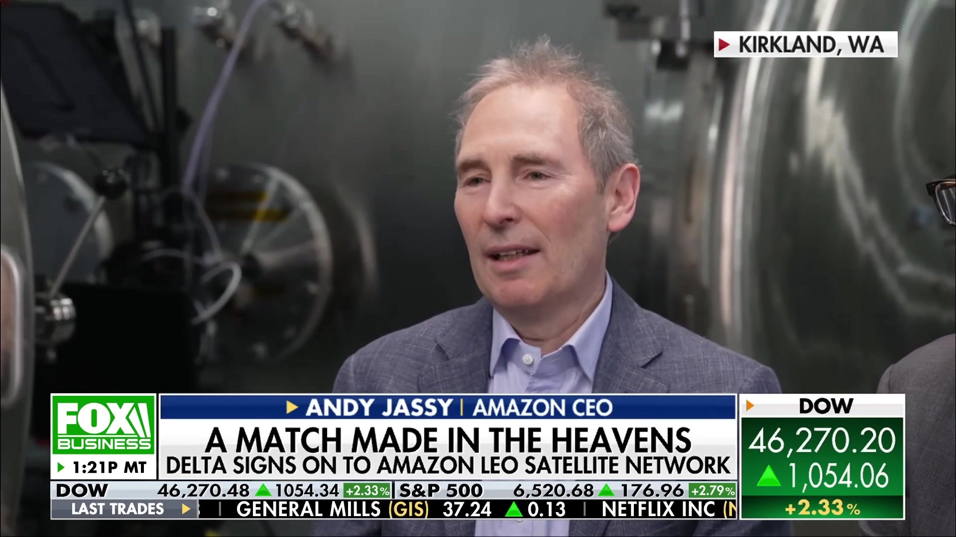Amazon CEO Andy Jassy on providing LEO satellite internet to Delta flyers