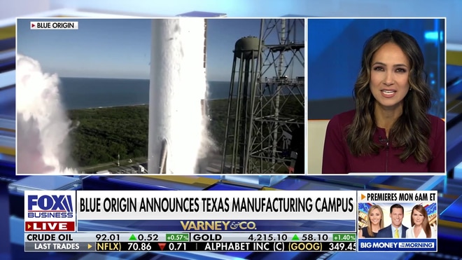 Blue Origin announces massive new manufacturing campus in Texas