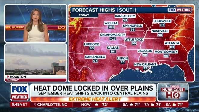 Persistent heat dome brings record-breaking temperatures to Southern Plains