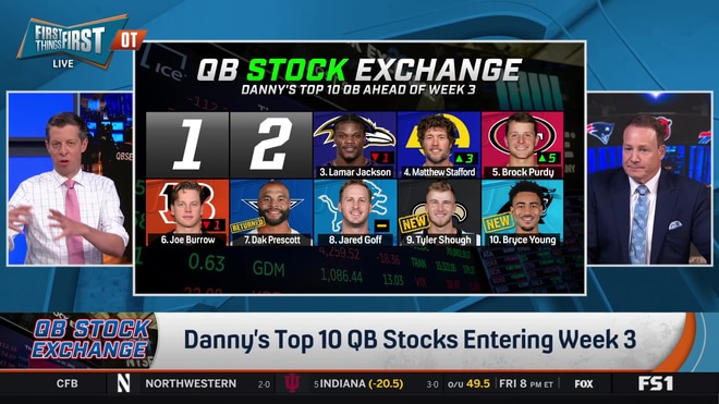 Danny's top QB stocks entering Week 3 spark instant debate