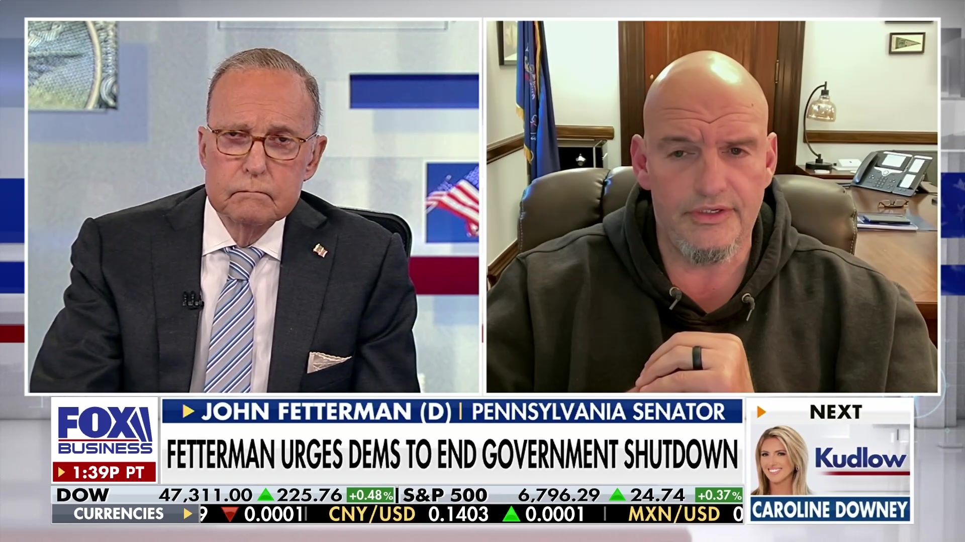 Watch Fetterman condemns government shutdown and advocates for Americans  Online | FOX One