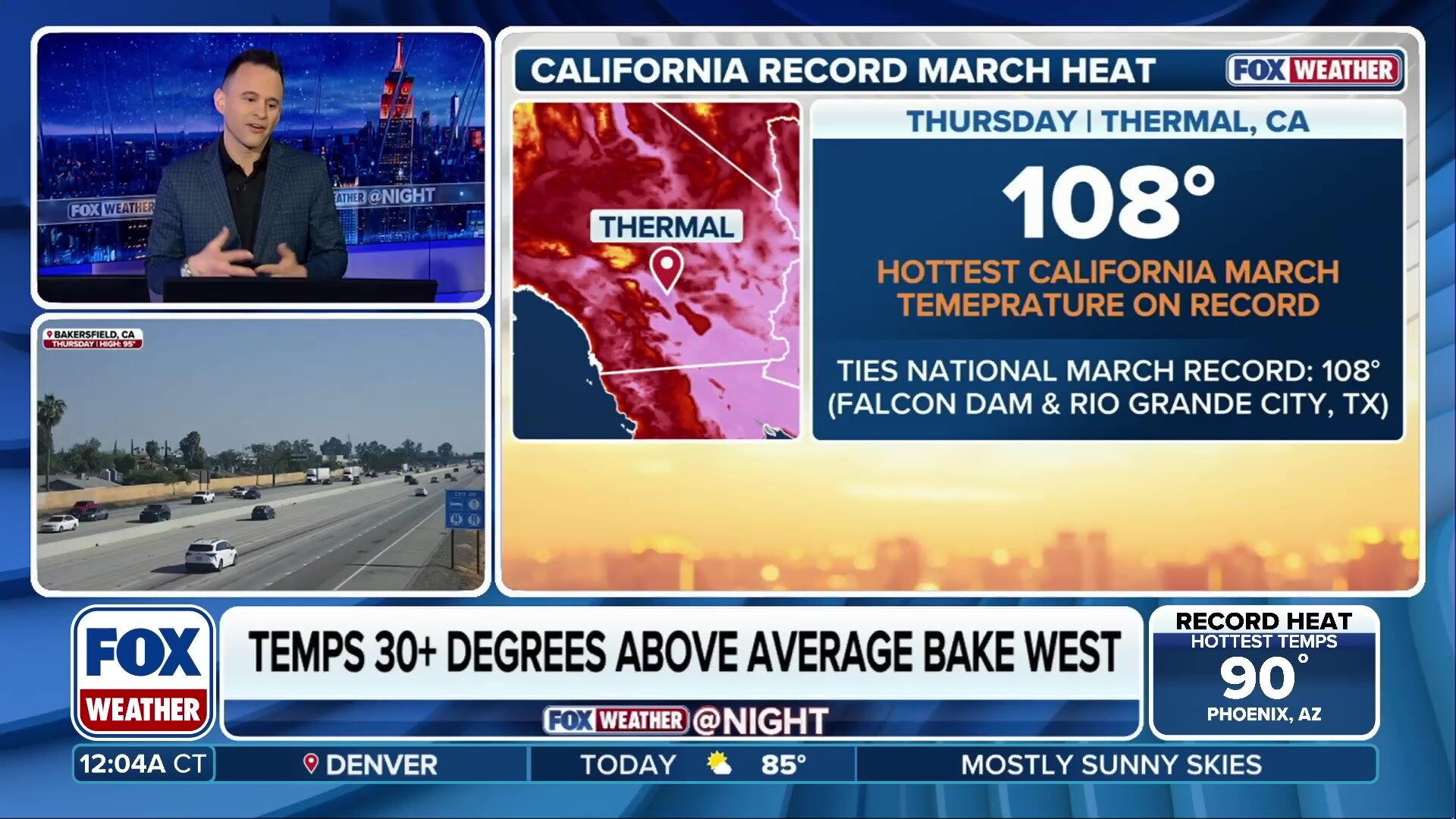 Thermal, California ties all-time U.S. March heat record at 108 degrees