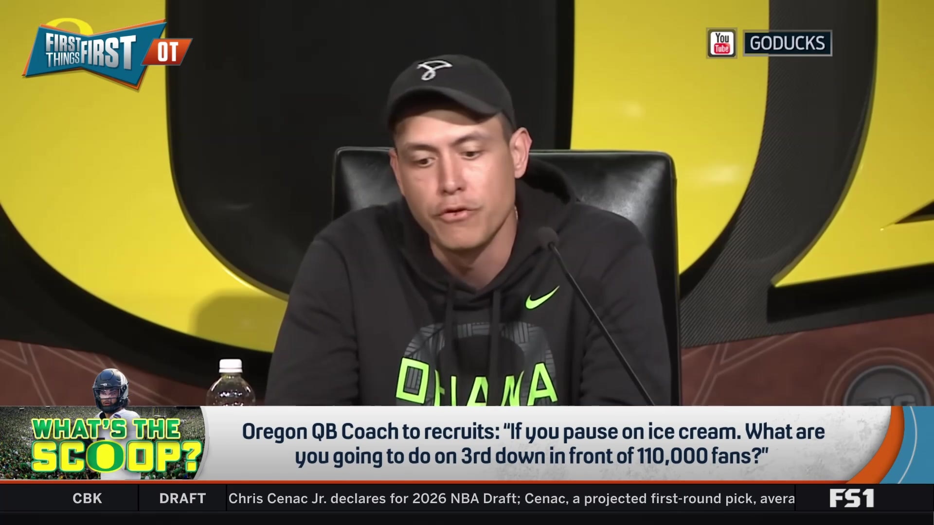 Oregon QB coach reveals unique "ice cream test" for recruits