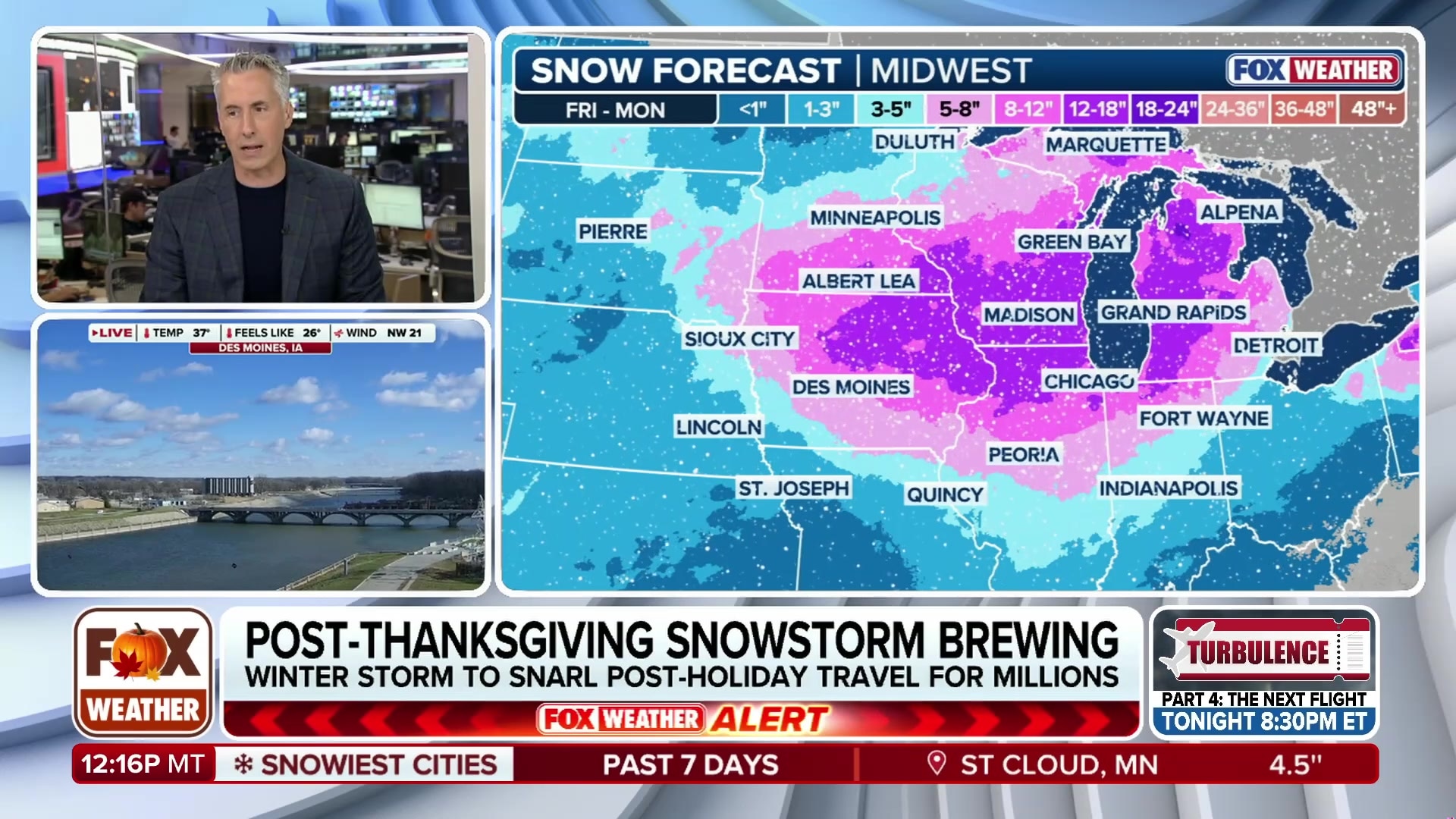 Post-Thanksgiving snowstorm to bring significant snowfall to Midwest, potentially record-breaking for Chicago