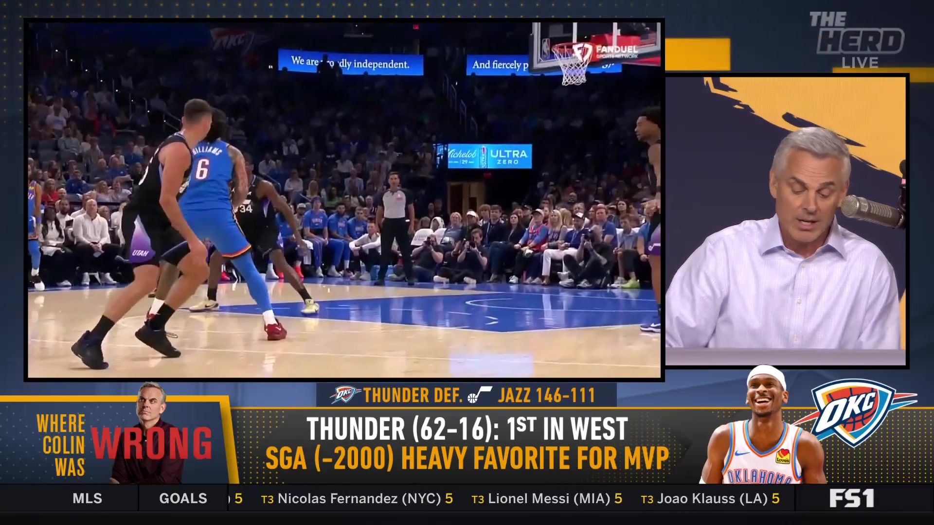 Colin admits he was wrong about the Oklahoma City Thunder being a dynasty
