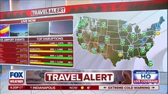 Widespread travel disruptions due to snow and ice across the US