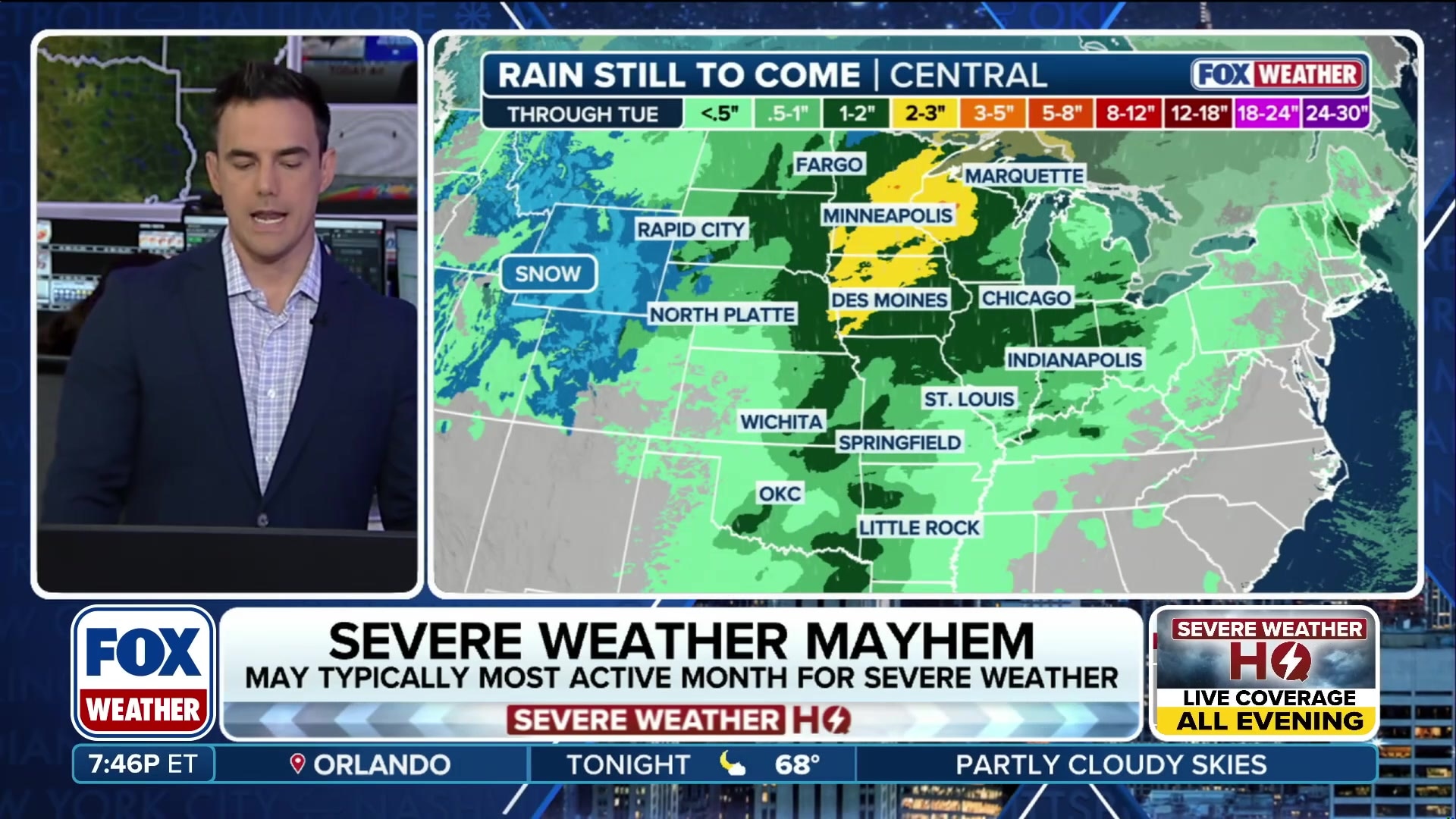 Severe weather mayhem hits Central US with tornadoes, hail, and heavy rain
