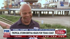 Sarah Alegre reports live from Galveston as Tropical Storm Bertha approaches