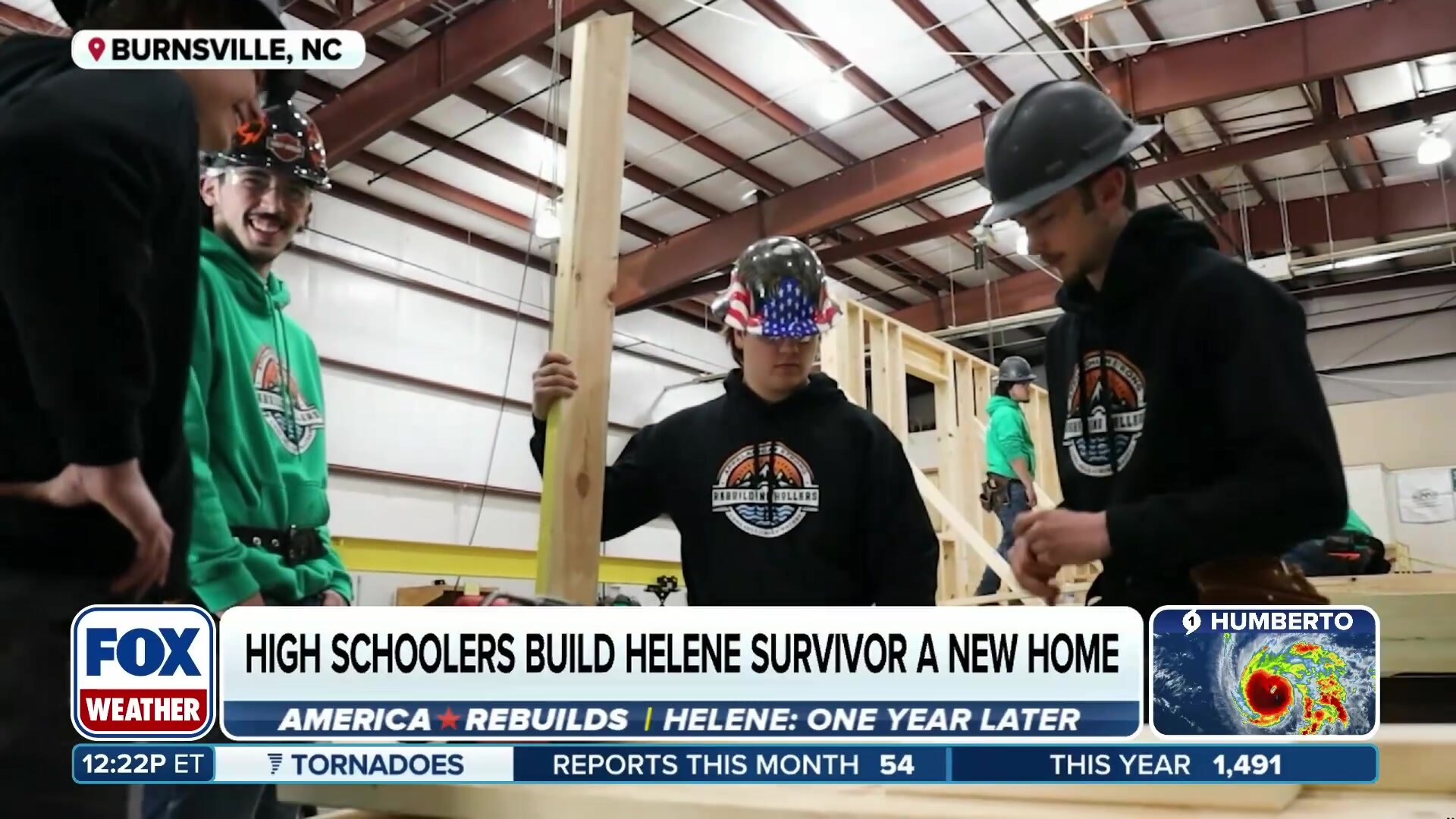 North Carolina high schoolers build tiny home for Hurricane Helene survivor