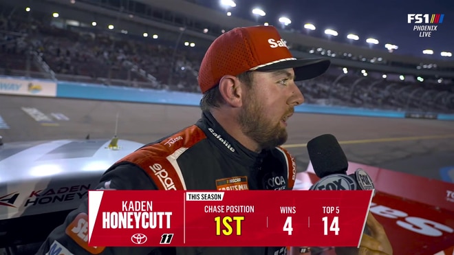 Kaden Honeycutt celebrates Phoenix win and praises team