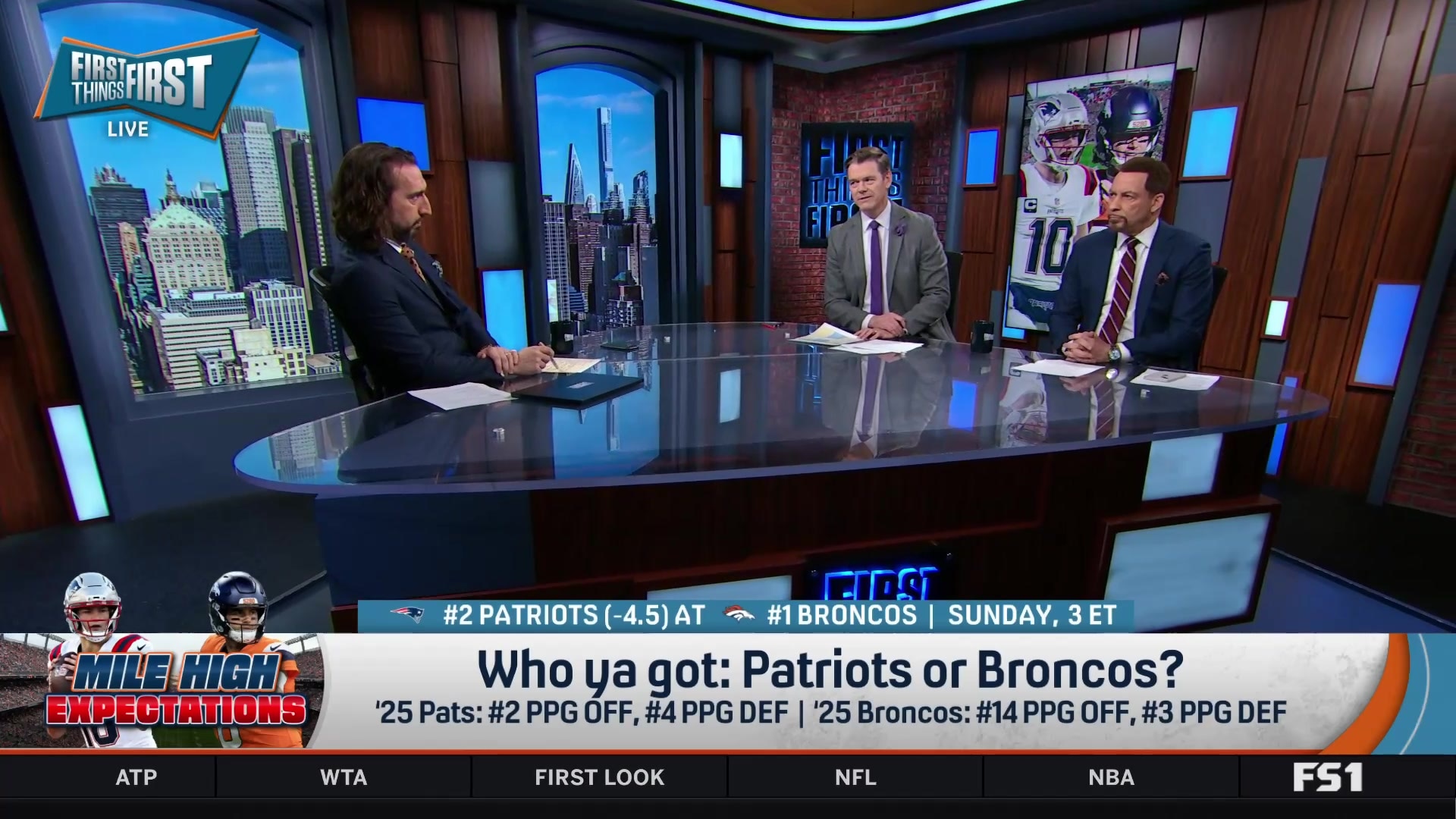 Nick Wright explains why he's picking the Broncos over the Patriots