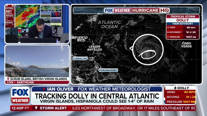 Ian Oliver tracks Tropical Storm Dolly in the central Atlantic