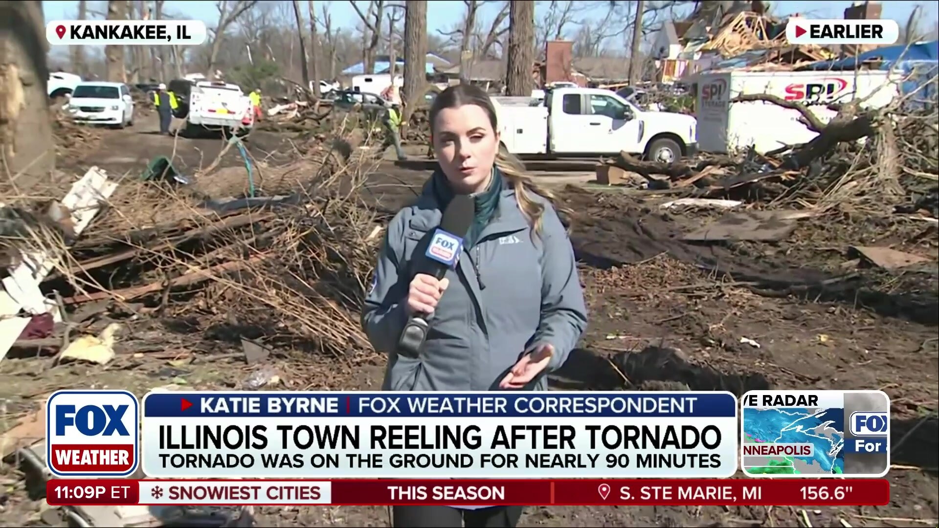 Illinois town of Kankakee reels after powerful EF-3 tornado, survivors share chilling stories