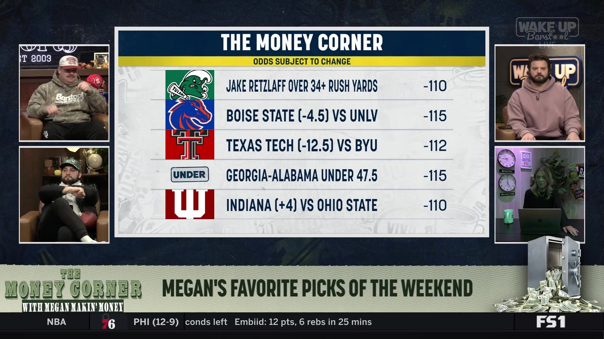 Megan's second college football pick: Boise State (-4.5) vs UNLV