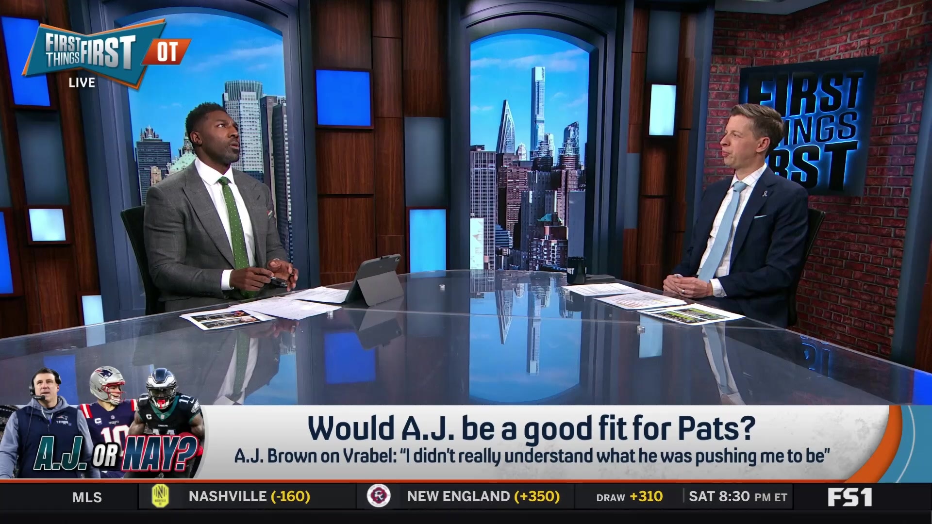 Is A.J. Brown's outspoken nature a good fit for the Patriots' culture?