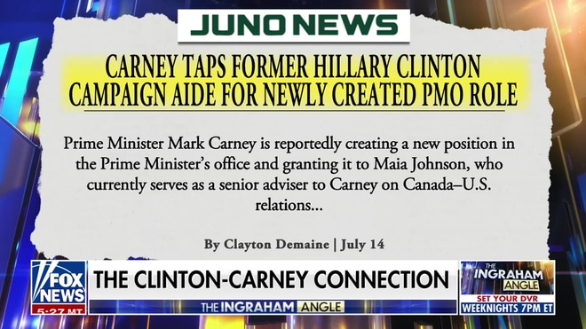 Laura Ingraham exposes Canadian PM's ties to Hillary Clinton aide