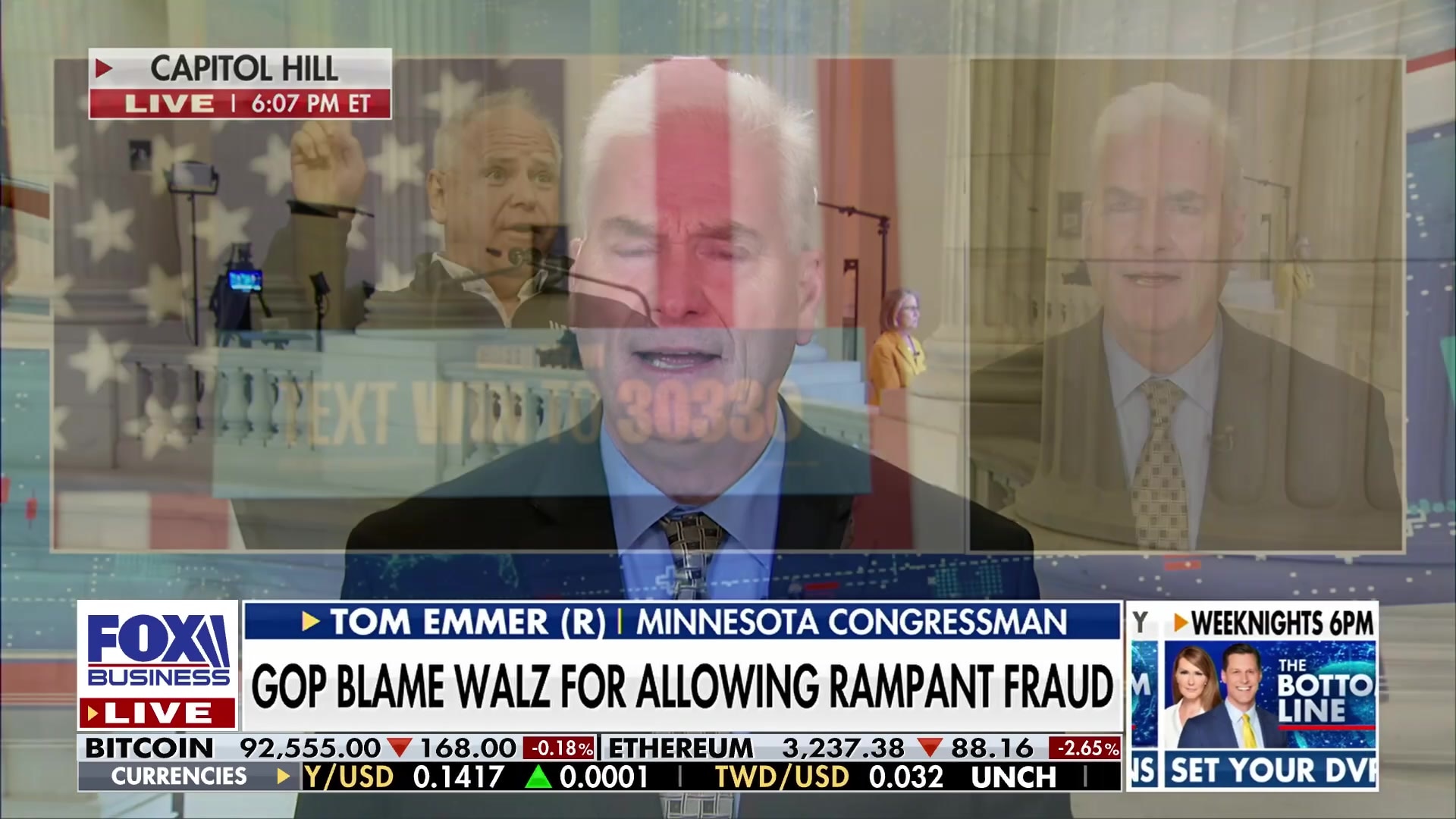 Watch Minnesota Congressman Emmer details millions lost in welfare and  Medicaid fraud Online | FOX One