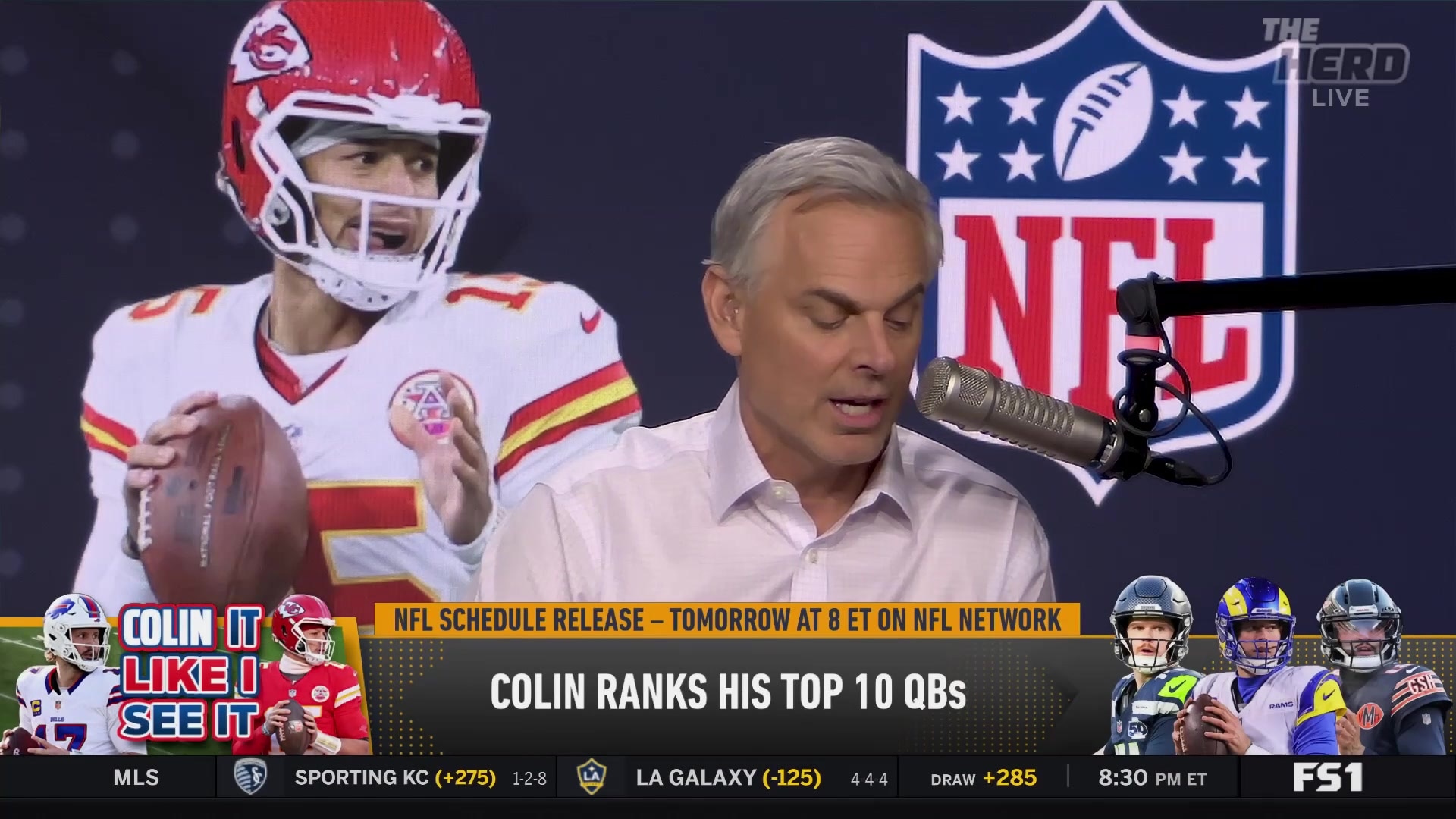 Colin Cowherd defends his controversial top 10 QB list