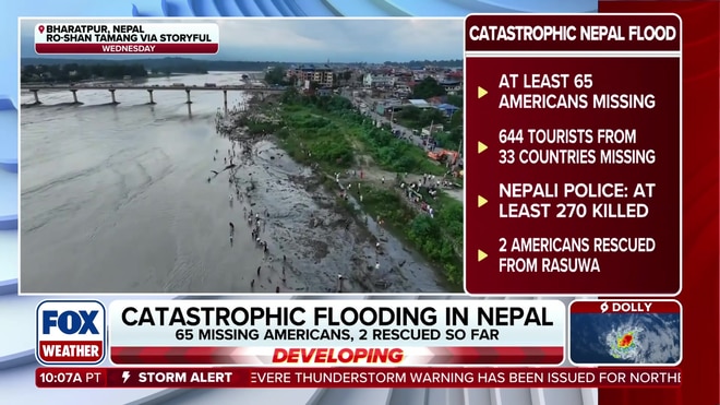Glacial collapse triggers catastrophic flooding in Nepal