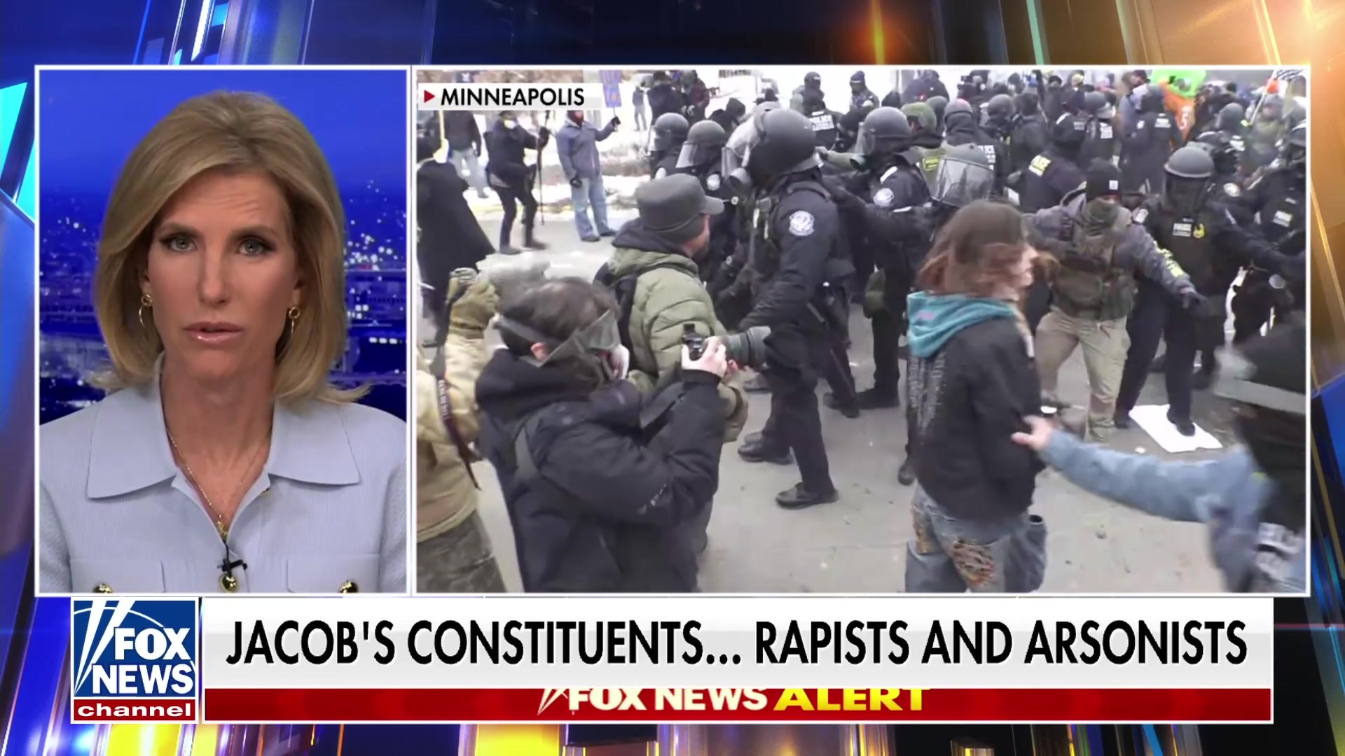Laura Ingraham reveals Minneapolis Mayor Frey's real 'constituents': Rapists and Arsonists