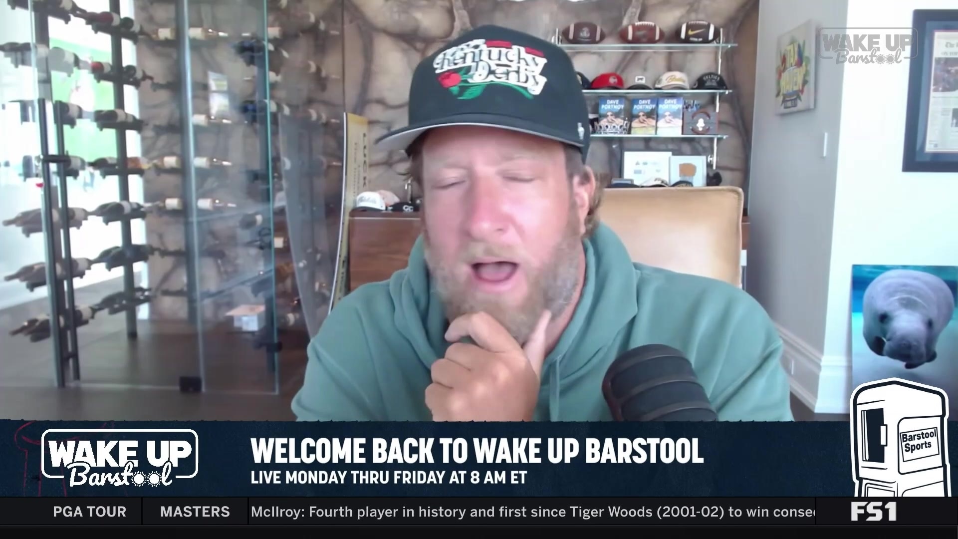 Dave Portnoy gives Eric Swalwell a "stock down"