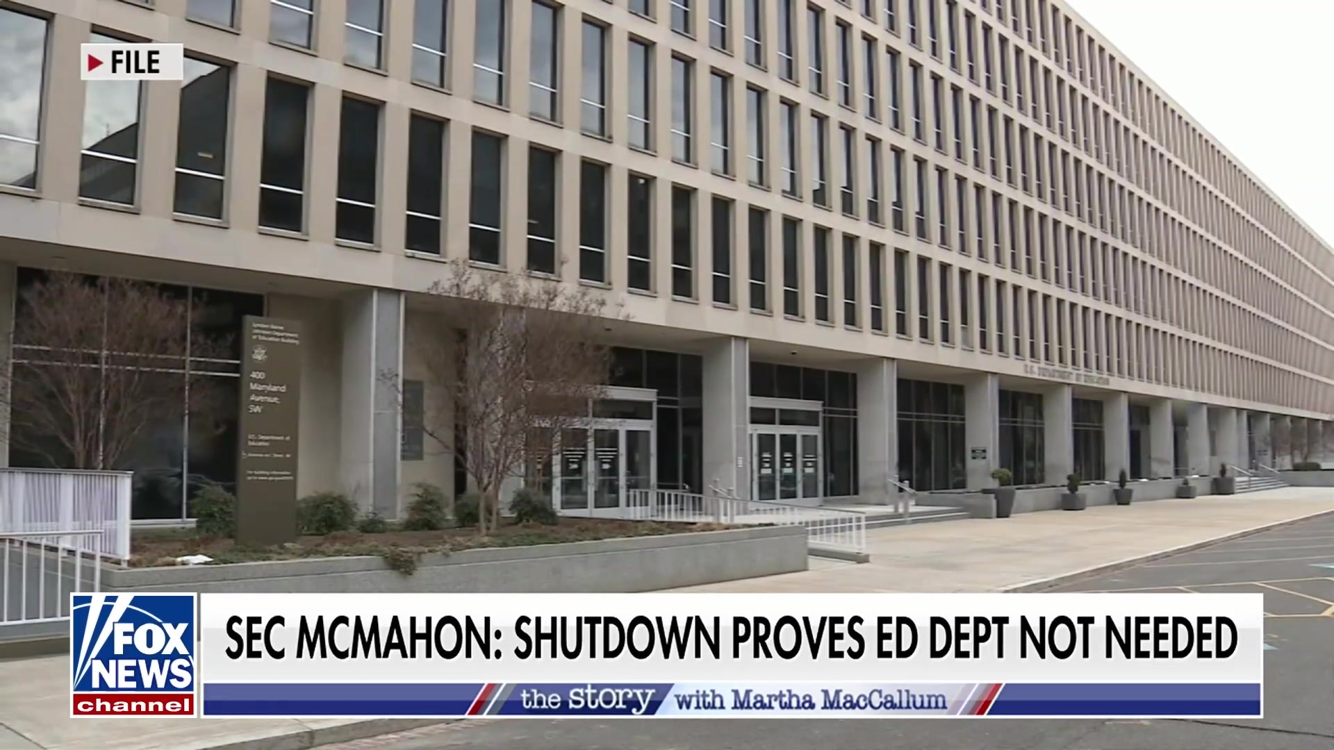 SEC McMahon: Shutdown proves schools don't need federal bureaucracy
