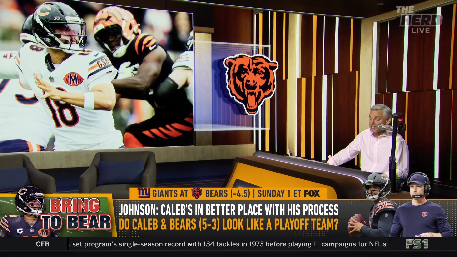 Colin Cowherd and Ben Johnson on Caleb Williams' impressive offensive growth