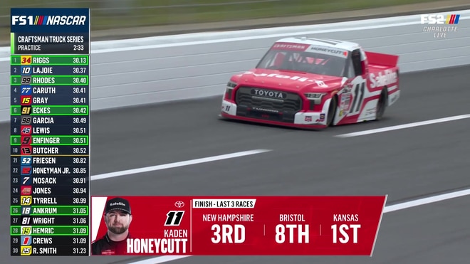 Kevin Harvick breaks down Kaden Honeycutt's practice run at Charlotte