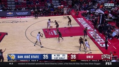 Pasha Goodarzi hits three-pointer to give San Jose State the lead