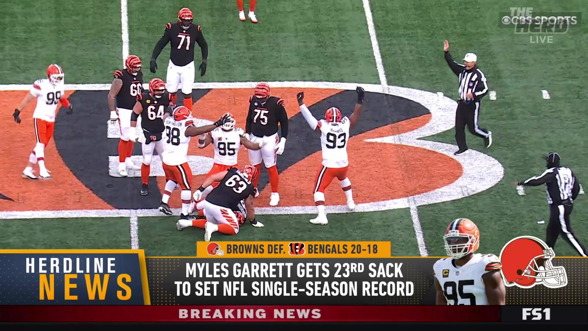 Myles Garrett reflects on breaking NFL single-season sack record