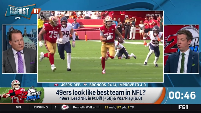 Are the undefeated San Francisco 49ers the clear-cut best team in the NFL?