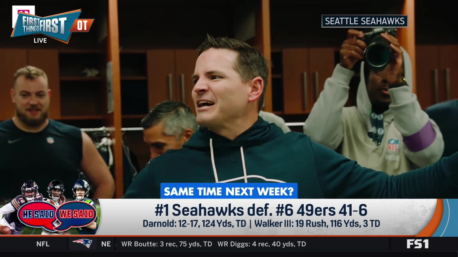 Seattle Seahawks celebrate dominant playoff victory