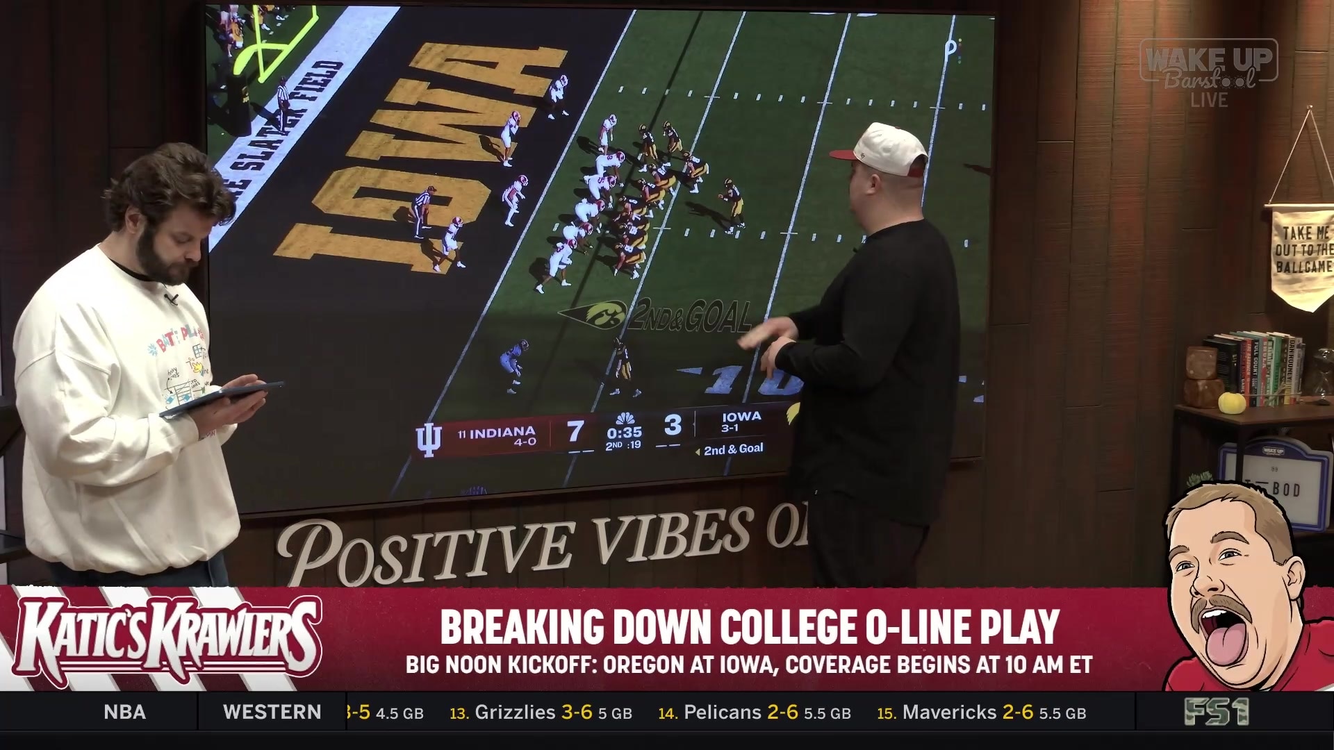 Iowa's incredible offensive line executes a GY counter play